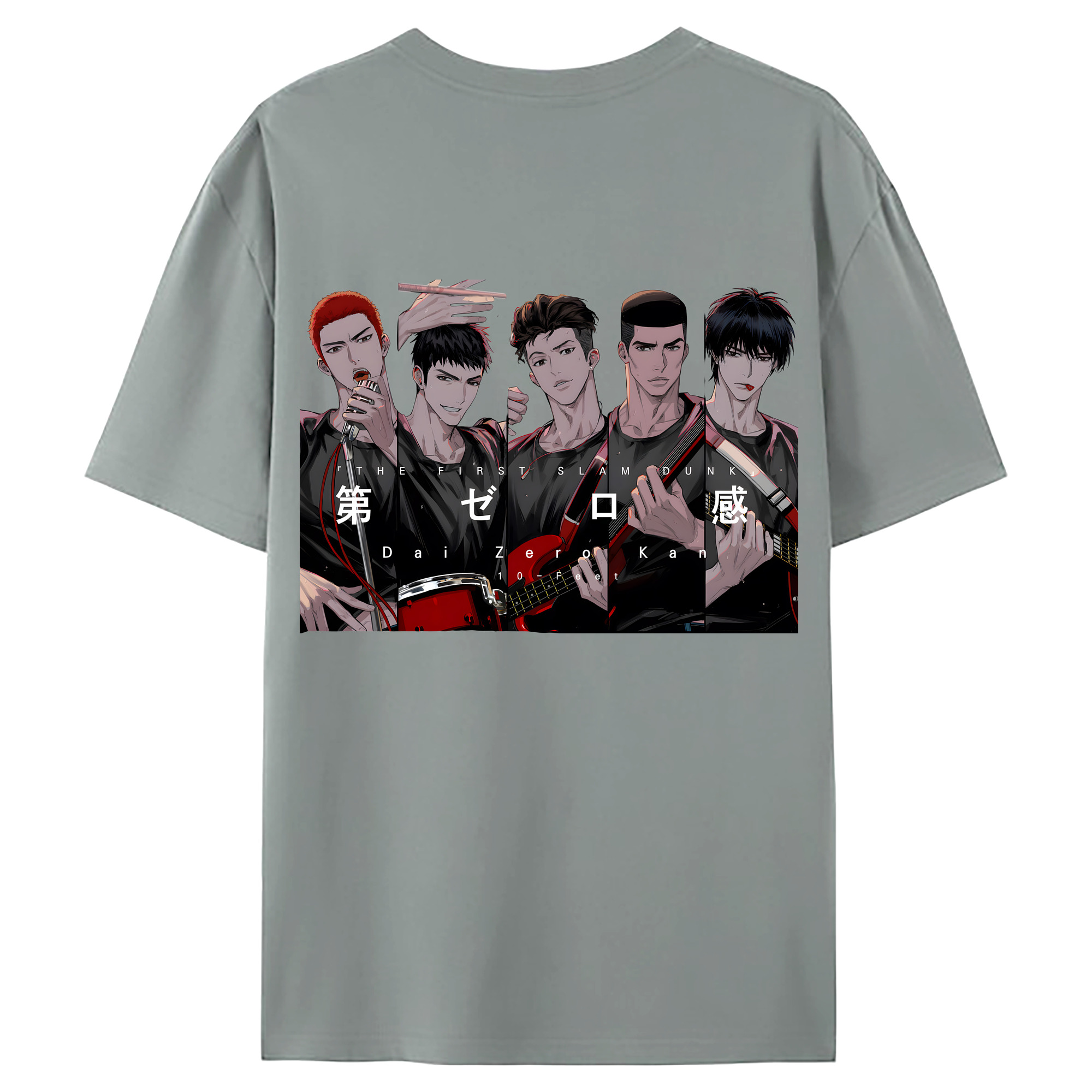 （画像用） SLAM DUNK／スラムダンク 綿100％ メンズ半袖Tシャツ（バックプリント） 通気性
